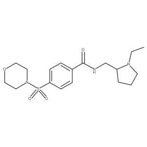 N-((1-ethylpyrrolidin-2-yl)methyl)-4-(morpholinosulfonyl)benzamide Structure