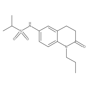 N-(2-oxo-1-propyl-1,2,3,4-tetrahydroquinolin-6-yl)propane-2-sulfonamide Structure