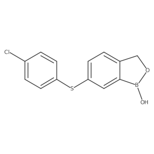 6-[(4-Chlorophenyl)thio]-1,3-dihydro-1-hydroxy-2,1-benzoxaborole结构式