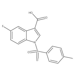 5-Fluoro-1-tosyl-1H-indole-3-carboxylic acid Structure