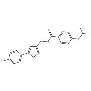 N-((5-(4-fluorophenyl)isoxazol-3-yl)methyl)-4-isopropoxybenzamide结构式