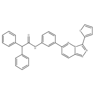 2,2-diphenyl-N-(3-(3-(thiophen-2-yl)-[1,2,4]triazolo[4,3-b]pyridazin-6-yl)phenyl)acetamide Structure