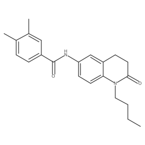 N-(1-butyl-2-oxo-1,2,3,4-tetrahydroquinolin-6-yl)-3,4-dimethylbenzamide Structure