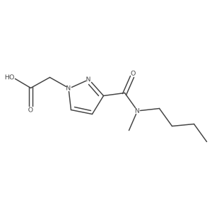 3-[(Butylmethylamino)carbonyl]-1H-pyrazole-1-acetic acid结构式