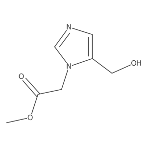 (5-Hydroxymethyl-imidazol-1-yl)-acetic acid methyl ester结构式