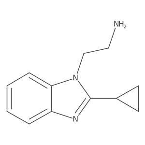 2-(2-Cyclopropyl-1H-benzimidazol-1-YL)ethanamine结构式