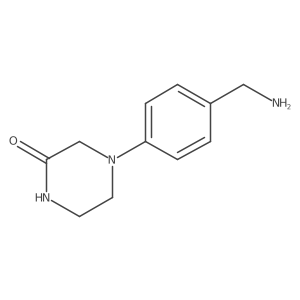 4-[4-(Aminomethyl)phenyl]piperazin-2-one结构式