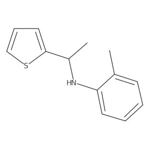 2-Methyl-N-[1-(thiophen-2-yl)ethyl]aniline结构式