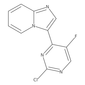 3-(2-Chloro-5-fluoropyrimidin-4-yl)imidazo[1,2-a]pyridine结构式