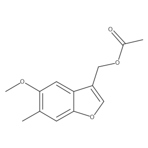 3-Benzofuranmethanol, 5-methoxy-6-methyl-, 3-acetate结构式