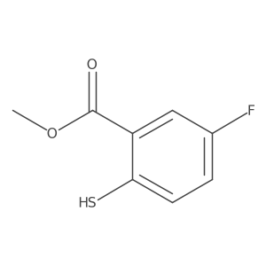 Methyl 5-fluoro-2-mercaptobenzoate结构式