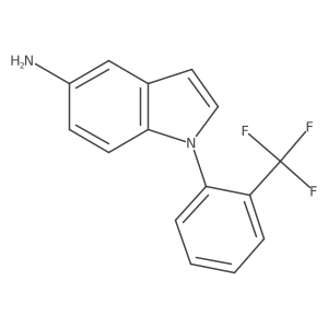 1-(2-(Trifluoromethyl)phenyl)-1H-indol-5-amine结构式