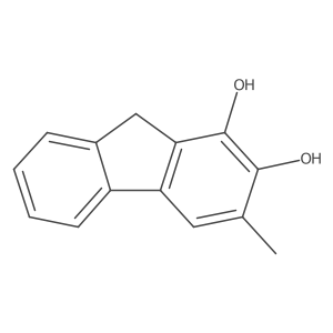 3-Methyl-9H-fluorene-1,2-diol结构式