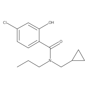 4-chloro-N-(cyclopropylmethyl)-2-hydroxy-N-propylbenzamide Structure