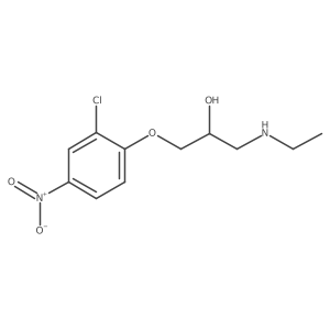1-(2-Chloro-4-nitrophenoxy)-3-(ethylamino)propan-2-ol结构式