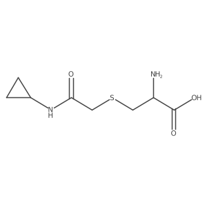 S-[2-(Cyclopropylamino)-2-oxoethyl]-L-cysteine结构式