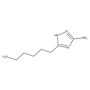 5-Amino-1H-1,2,4-triazole-3-pentanamine结构式
