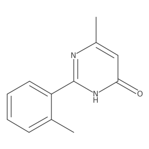 6-Methyl-2-(2-methylphenyl)-3,4-dihydropyrimidin-4-one结构式