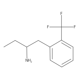 1-[2-(Trifluoromethyl)phenyl]butan-2-amine结构式
