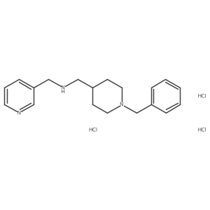 N-[(1-benzylpiperidin-4-yl)methyl]-N-(pyridin-3-ylmethyl)amine trihydrochloride Structure