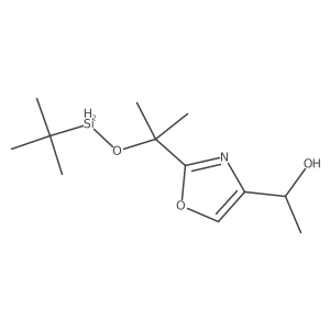 1-[2-(tert-Butyl-dimethyl-silanyloxymethyl)-oxazol-4-yl]-ethanol Structure