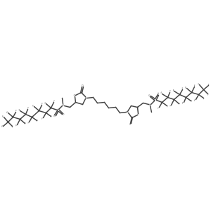 N,Na(2)-[1,6-Hexanediylbis[(2-oxo-3,5-oxazolidinediyl)methylene]]bis[N-methyl-perfluoro-1-octanesulfonamide] Structure