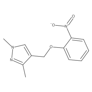 1,3-Dimethyl-4-((2-nitrophenoxy)methyl)-1H-pyrazole Structure