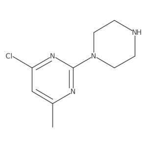 4-Chloro-6-methyl-2-piperazin-1-ylpyrimidine Structure