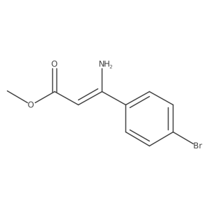 Methyl 3-amino-3-(4-bromophenyl)-2-propenoate Structure