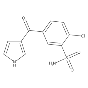 2-Chloro-5-(1H-pyrrole-3-carbonyl)-benzenesulfonamide结构式