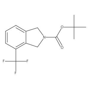 Tert-butyl 4-(trifluoromethyl)isoindoline-2-carboxylate结构式