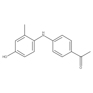 1-(4-(4-Hydroxy-2-methylphenylamino)phenyl)ethanone Structure