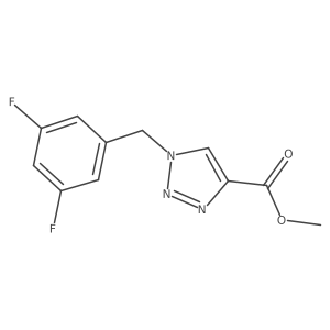 methyl 1-[(3,5-difluorophenyl)methyl]-1H-1,2,3-triazole-4-carboxylate结构式
