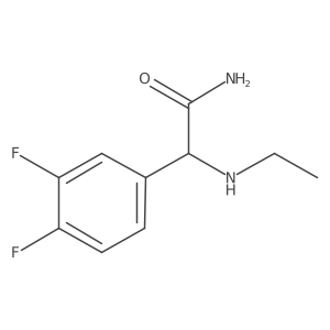 2-(3,4-Difluorophenyl)-2-(ethylamino)acetamide结构式