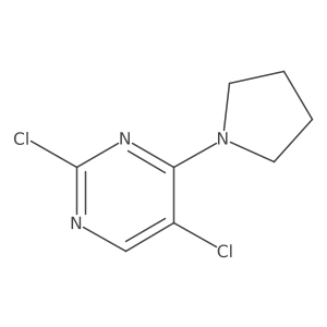 2,5-Dichloro-4-pyrrolidin-1-ylpyrimidine Structure