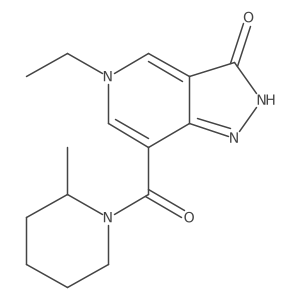5-ethyl-7-(2-methylpiperidine-1-carbonyl)-2H-pyrazolo[4,3-c]pyridin-3(5H)-one结构式