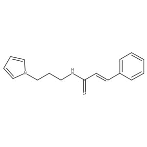 N-(3-(1H-pyrrol-1-yl)propyl)cinnamamide Structure
