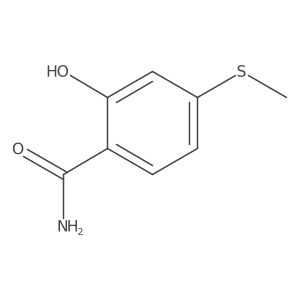 2-Hydroxy-4-(methylthio)benzamide Structure