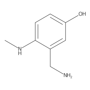 3-(Aminomethyl)-4-(methylamino)phenol Structure