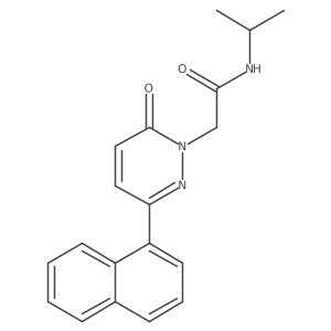 N~1~-isopropyl-2-[3-(1-naphthyl)-6-oxo-1(6H)-pyridazinyl]acetamide结构式