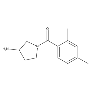 1-(2,4-Dimethylbenzoyl)pyrrolidin-3-amine结构式