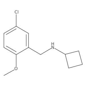 N-[(5-chloro-2-methoxyphenyl)methyl]cyclobutanamine Structure