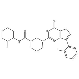 N-(2-methylcyclohexyl)-1-[7-(2-methylphenyl)-4-oxo-3,4-dihydrothieno[3,2-d]pyrimidin-2-yl]piperidine-3-carboxamide Structure