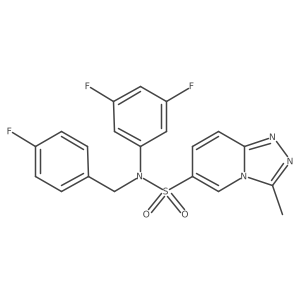 N-(3,5-difluorophenyl)-N-[(4-fluorophenyl)methyl]-3-methyl-[1,2,4]triazolo[4,3-a]pyridine-6-sulfonamide Structure