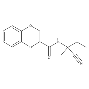 N-(1-cyano-1-methylpropyl)-2,3-dihydro-1,4-benzodioxine-2-carboxamide Structure