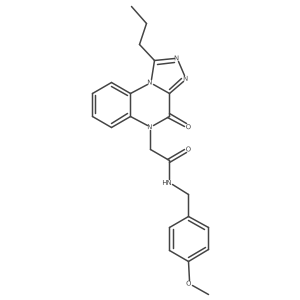 N-(4-methoxybenzyl)-2-(4-oxo-1-propyl[1,2,4]triazolo[4,3-a]quinoxalin-5(4H)-yl)acetamide Structure