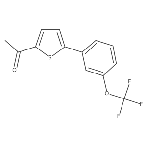 1-(5-(3-(Trifluoromethoxy)phenyl)thiophen-2-yl)ethanone Structure
