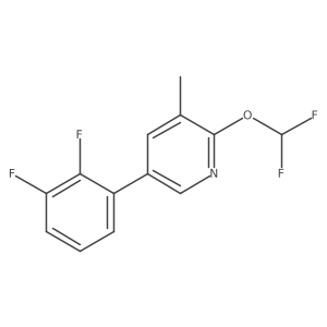 2-(Difluoromethoxy)-5-(2,3-difluorophenyl)-3-methylpyridine结构式