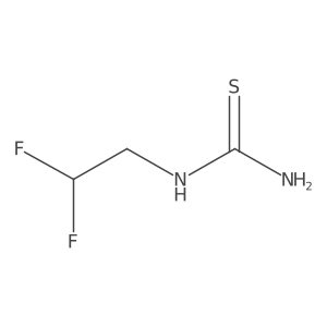 (2,2-Difluoroethyl)thiourea Structure