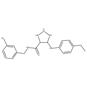 N-[(3-bromophenyl)methyl]-5-[(4-ethylphenyl)amino]-1H-1,2,3-triazole-4-carboxamide Structure